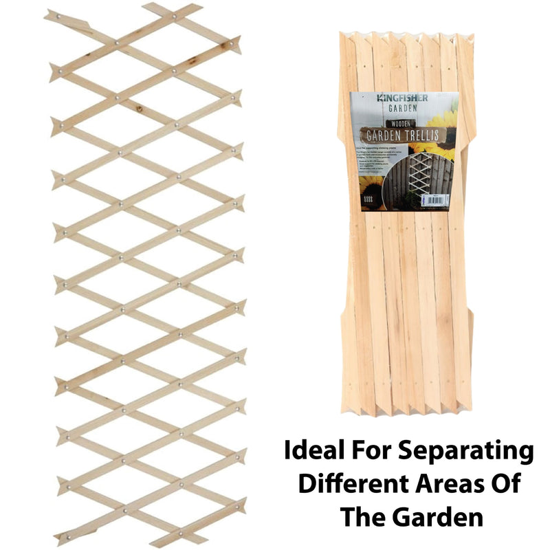 Wooden Trellis Garden wall Trellis Expanding Panels, Garden Fence Trellis for Climbing Plants & Flowers, Wall Trellis Fence Panels, Wall Decor Hanging Frame for Indoor Outdoor 6ft x 1ft