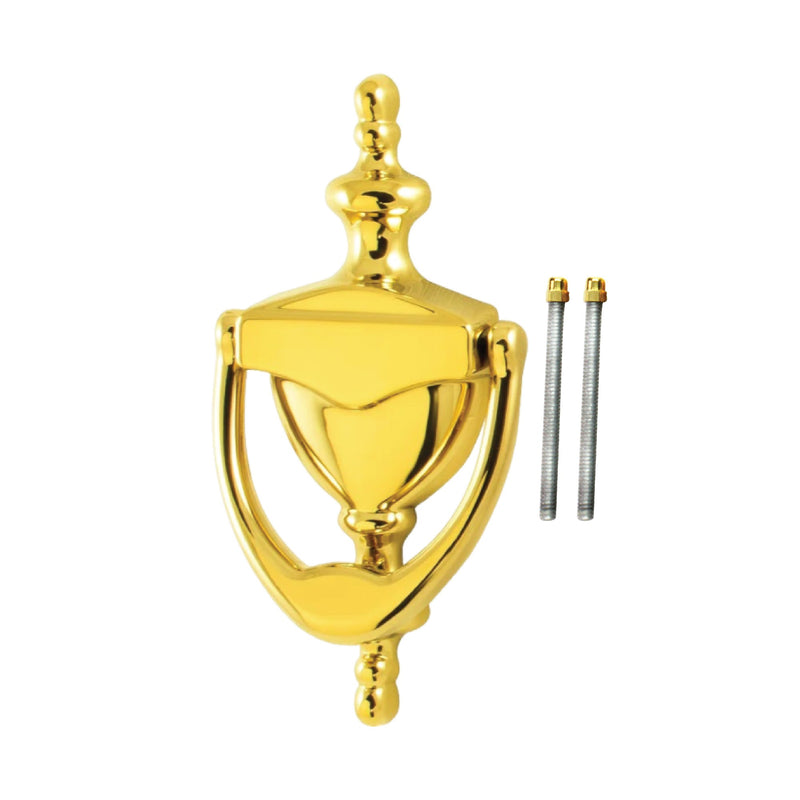 Victorian Style Door Knocker, Polished Satin Nickel Urn Door Knockers for Front Door, High Quality Decorative Front Door Knocker – 150mm