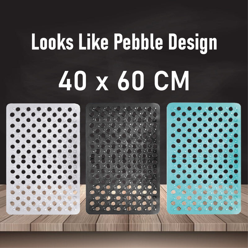 Shower Mat Anti-Slip,Anti-Mould,Machine-Washable Quadrant Bath Mat For Walk In Shower Tray,Bathtub Shower Mats Non-Slip Drain Holes Suction Cups,Latex Resistant Ideal For Kids & Elderly
