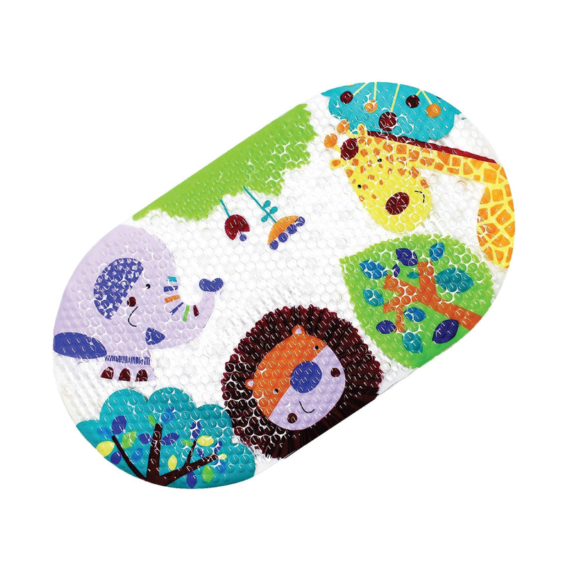 Baby Bath Mat Non Slip Shower Mat for Kids, 69x39cm Cute Animals Pattern Shower Mat with Suction Cups, Baby Bath Mat Anti Slip BPA Free and Machine Safe Bathtub Mat.