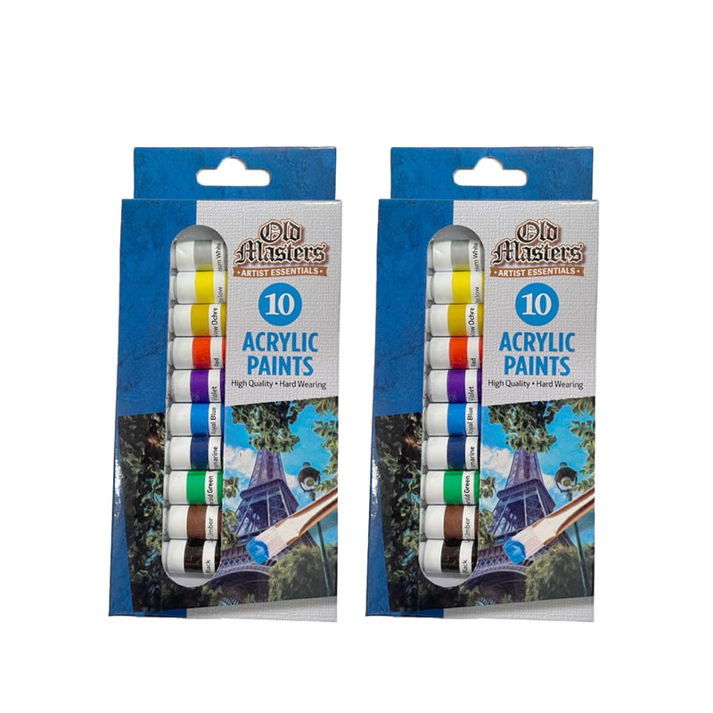 Acrylic Paint Set of 10 Artist acrylic paint set