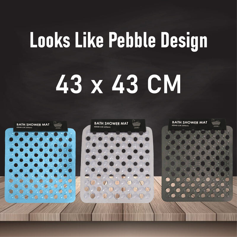 Shower Mat Anti-Slip,Anti-Mould,Machine-Washable Quadrant Bath Mat For Walk In Shower Tray,Bathtub Shower Mats Non-Slip Drain Holes Suction Cups,Latex Resistant Ideal For Kids & Elderly