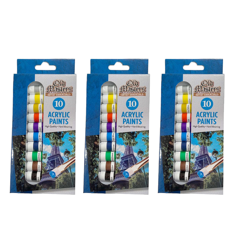 Acrylic Paint Set of 10 Artist acrylic paint set