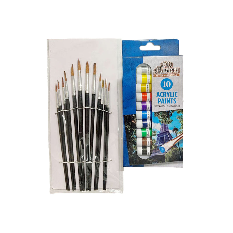 Acrylic Paint Set of 10 Artist acrylic paint set
