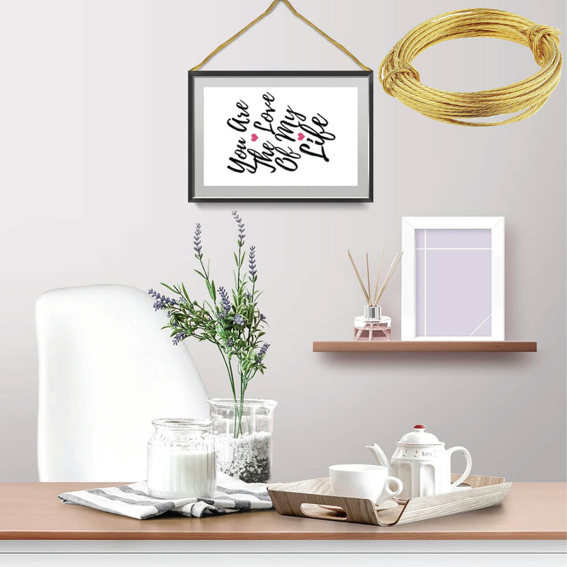 3M Heavy Duty Brass Picture Hanging Wire for Wall Frames