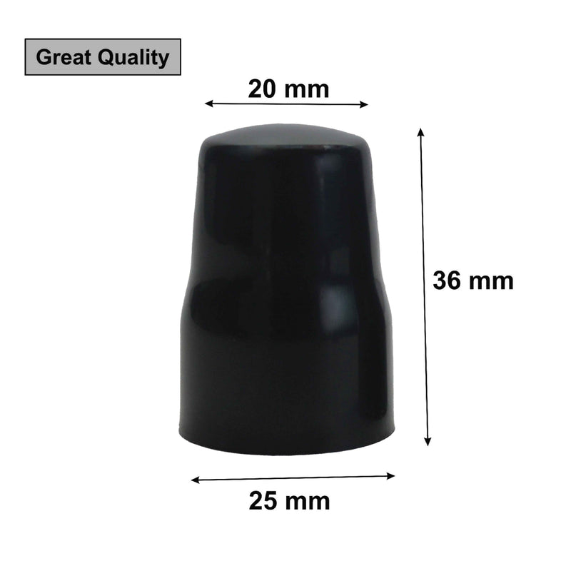 Radiator Valve Cap, Universal Radiator Valve Caps Replacement Push-Fit Black Plastic Radiator Cap