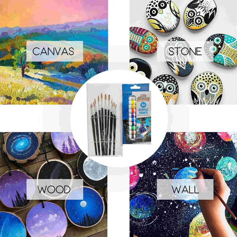 Acrylic Paint Set of 10 Artist acrylic paint set