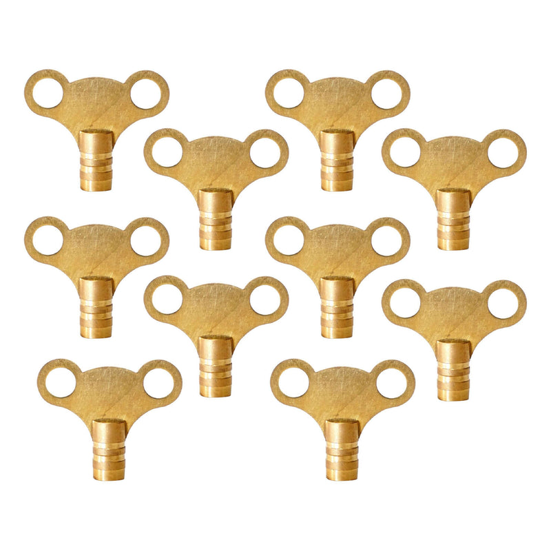 Radiator Bleed Key Easy Grip Radiator Valve Clock Key for Bleeding and Air Vent Solid Brass Universal Heater Bleeding Key for UK Radiators