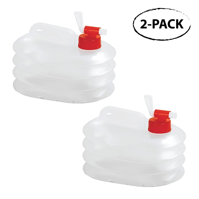 Collapsible Water Container, 5L, BPA-Free Plastic, Foldable Water Bucket with Spout, Portable Water Carrier for Camping, Hiking, Caravans, Outdoor