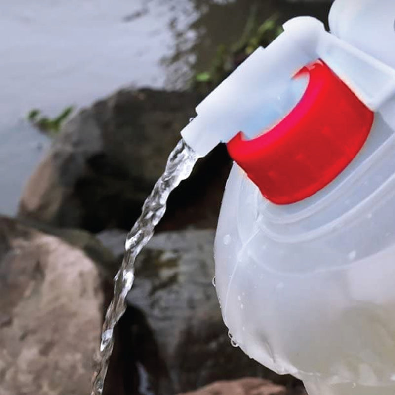 Collapsible Water Container, 5L, BPA-Free Plastic, Foldable Water Bucket with Spout, Portable Water Carrier for Camping, Hiking, Caravans, Outdoor