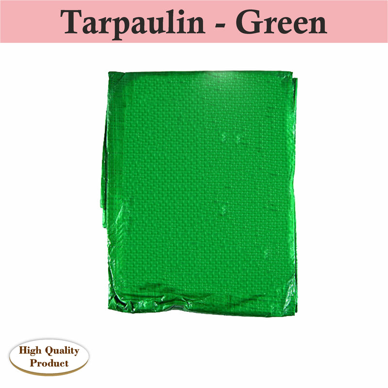 Green Tarpaulin, waterproof and UV Resistant Tarps Cover with Rust resistant grommets and reinforced rope edges, Ground Sheet Covers for Camping, Furniture Caravan Cover Sheet Green (4’X6’)
