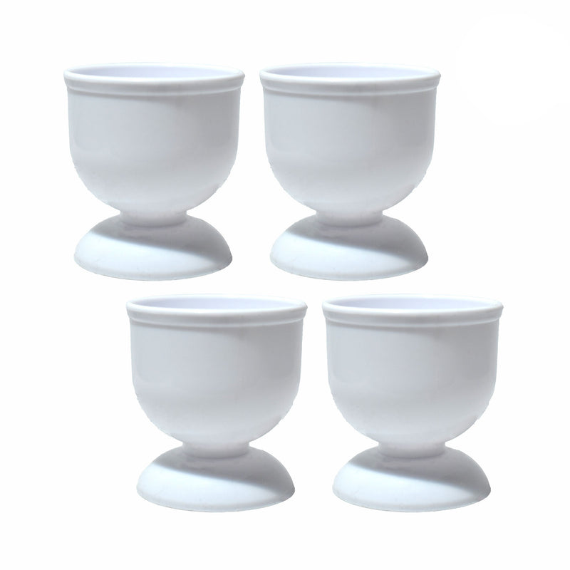 Plastic Egg Cups Set; Soft Boiled Egg Cup Holders for Breakfast, Serving Egg Cups, Egg Cups Stand for Kitchen – Set of 4