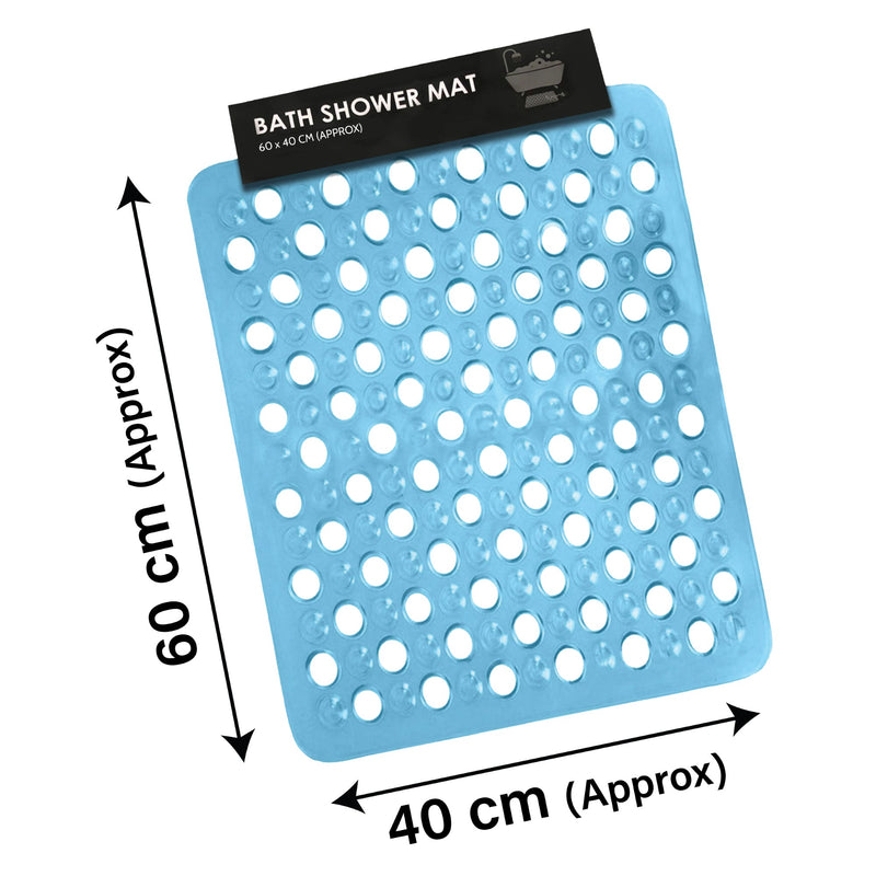 Shower Mat Anti-Slip,Anti-Mould,Machine-Washable Quadrant Bath Mat For Walk In Shower Tray,Bathtub Shower Mats Non-Slip Drain Holes Suction Cups,Latex Resistant Ideal For Kids & Elderly