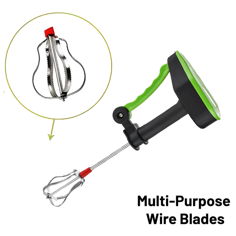 Egg Whisk and Milk Frother Hand Blender with Ergonomic Grip, for Whisking, Beating, Stirring, Frothing, Cooking, and Baking