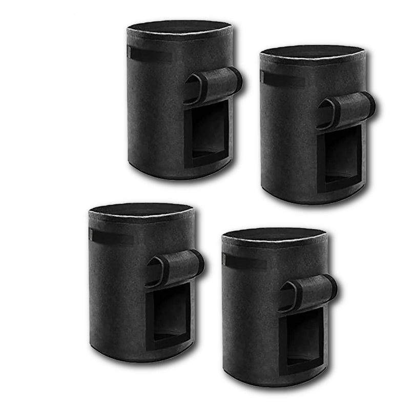 Potato Grow Bag 10 Gallon Non-woven Fabrics Plant Growing Vegetable Bags for Vegetables, Potato, Tomatoes, Fruits, Carrot, Garden Soil Bag -Black 2pk