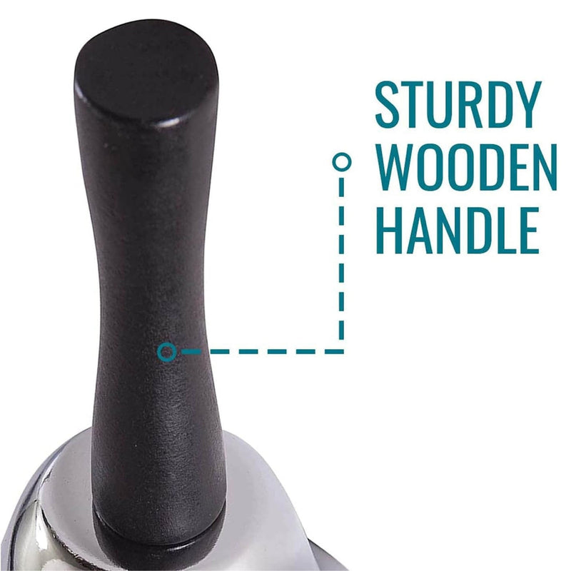 Service Bell, Stainless Steel Hand Bell for Reception, Counter, Desk, Hotels, School, Home Decor