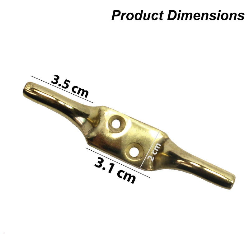 Cleat Hook 100mm Heavy Duty Black Coated Rope Cord Cleat Hook