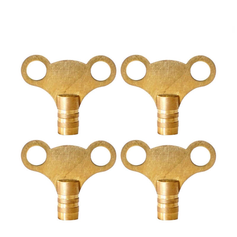 Radiator Bleed Key Easy Grip Radiator Valve Clock Key for Bleeding and Air Vent Solid Brass Universal Heater Bleeding Key for UK Radiators