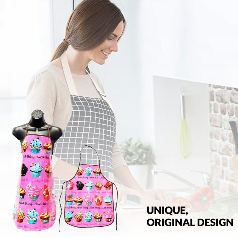 PVC Apron Adjustable Wipeable Waterproof for Dishwashing, Perfect for Kitchen Cooking Butcher Dog Grooming Cleaning Fish BBQ Coffee House L72cmxW52cm