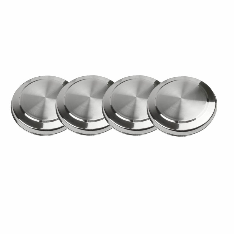 4 Pcs Hob Cover Set Stove Plate Cooker Top Burner Protector Silver Kit Home Kitchen Tools & Accessories Restaurants CANTEENS Safety Worktop Savers