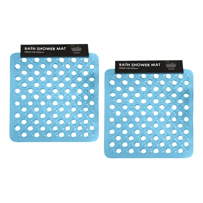 Shower Mat Anti-Slip,Anti-Mould,Machine-Washable Quadrant Bath Mat For Walk In Shower Tray,Bathtub Shower Mats Non-Slip Drain Holes Suction Cups,Latex Resistant Ideal For Kids & Elderly