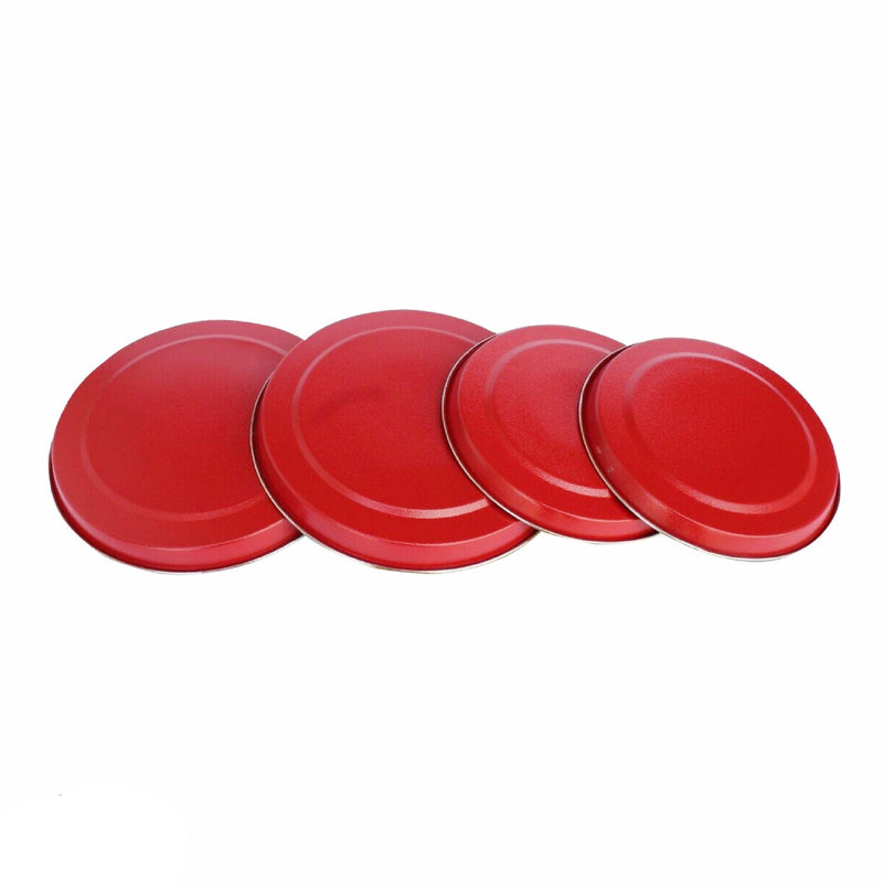 4 Pcs Hob Cover Set Stove Plate Cooker Top Burner Protector Silver Kit Home Kitchen Tools & Accessories Restaurants CANTEENS Safety Worktop Savers
