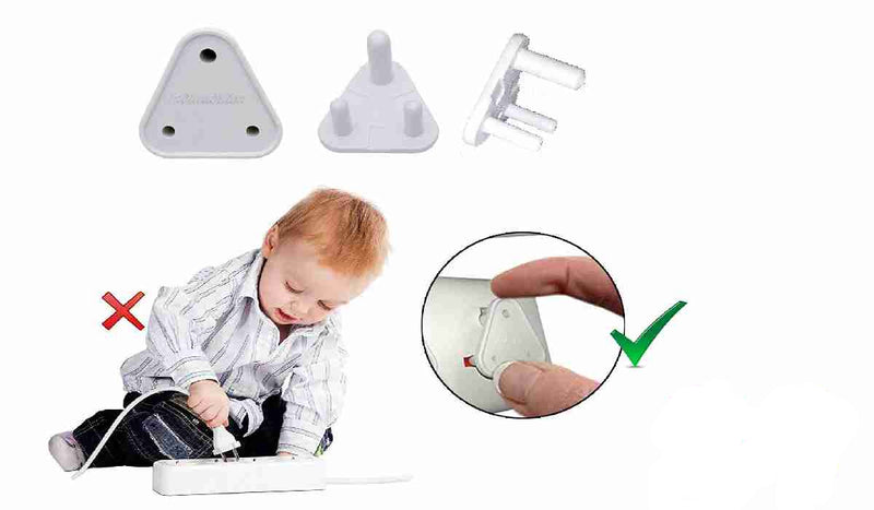 Safety Plug Socket Covers, Wall Plug Covers for Children, Tight Fit Child Safety Electrical Outlet Socket Protectors Plug Covers for Indoor and Outdoor Use – Pack of 10