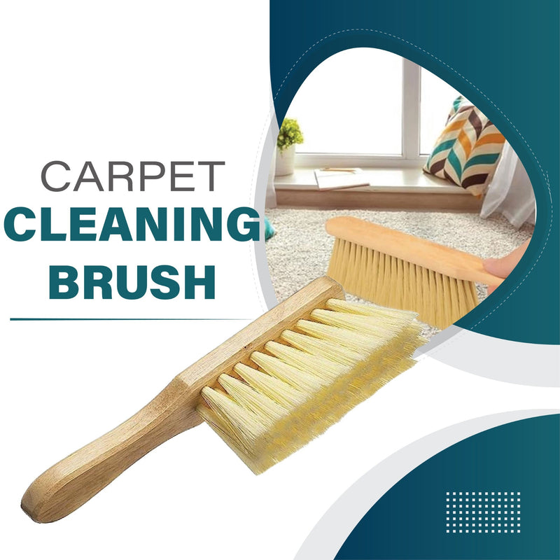 Wooden Dust Brush, Soft Bristle Hand Broom with Wood Handle, 27cm, Set of 2, for Sofa, Bed, Car, Carpet, Fireplace