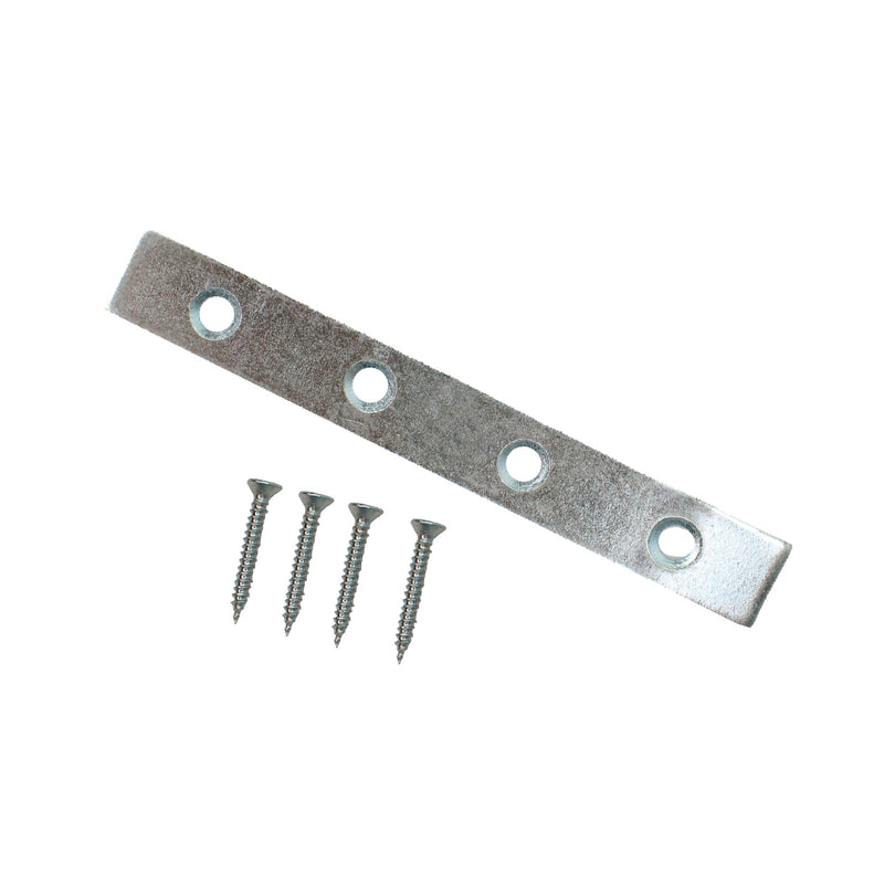 100mm Mild Steel Mending Plates Heavy Duty Straight Repair Joining Flat Mending Corner Brace Straight Plates Metal Brackets with Screws for Repairing, Fixing, Joining Furniture