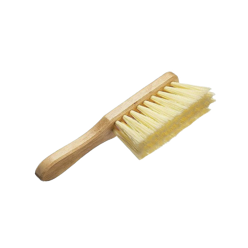 Wooden Dust Brush, Soft Bristle Hand Broom with Wood Handle, 27cm,  for Sofa, Bed, Car, Carpet, Fireplace 1pk