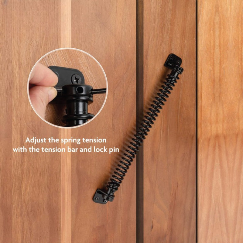 Gate Spring Closer – Adjustable Wooden Gate Closer with Fittings – 200mm