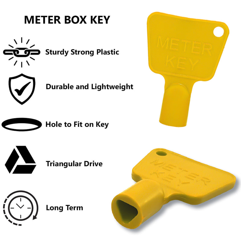 Meter Box Key-Triangle Key-Electric Meter Key-Gas Meter Key-Utility Key-Triangle Socket Spanner Key