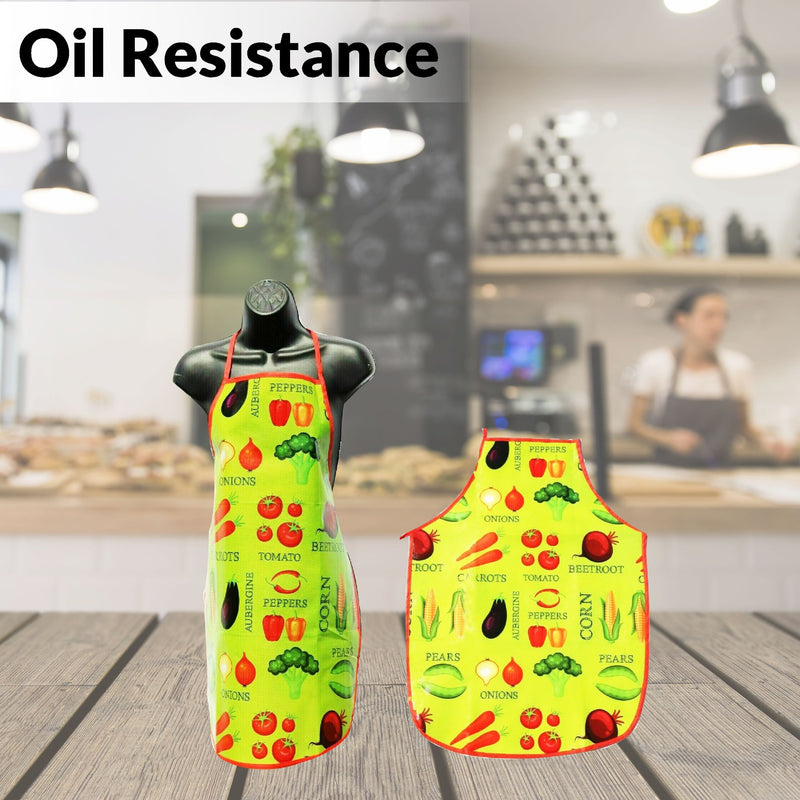 PVC Apron Adjustable Wipeable Waterproof for Dishwashing, Perfect for Kitchen Cooking Butcher Dog Grooming Cleaning Fish BBQ Coffee House L72cmxW52cm