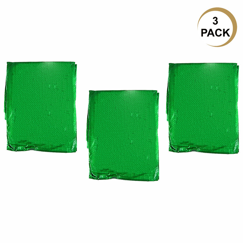 Green Tarpaulin, waterproof and UV Resistant Tarps Cover with Rust resistant grommets and reinforced rope edges, Ground Sheet Covers for Camping, Furniture Caravan Cover Sheet Green (4’X6’)