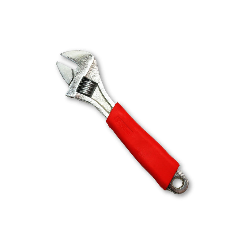 Adjustable Spanner, 8"/200mm, Chrome-Plated, High-Hardness Forged Metal, TPR Anti-Slip Rubber Handle, Multi-Tool Hand Wrench