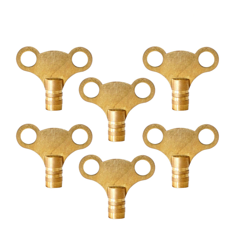 Radiator Bleed Key Easy Grip Radiator Valve Clock Key for Bleeding and Air Vent Solid Brass Universal Heater Bleeding Key for UK Radiators