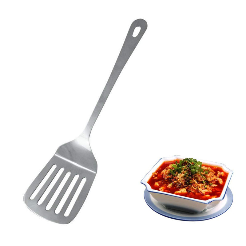 Stainless Steel Slotted Turner Spatula, Fish Slice for Non Stick Pans, Strong and Durable Kitchen Spatula & Turners for Cooking Flipping Pressing Fish Eggs Pancakes
