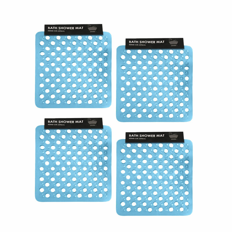 Shower Mat Anti-Slip,Anti-Mould,Machine-Washable Quadrant Bath Mat For Walk In Shower Tray,Bathtub Shower Mats Non-Slip Drain Holes Suction Cups,Latex Resistant Ideal For Kids & Elderly