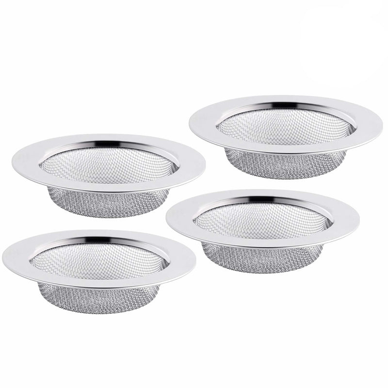 Stainless Steel Kitchen Sink Strainer, Sink Food Catcher Clog-Free Drain Protector Replacement Plug for Food and Hole Hair Catcher, Sink Strainer for Bathroom, Kitchen, Bathtub – 10.5cm