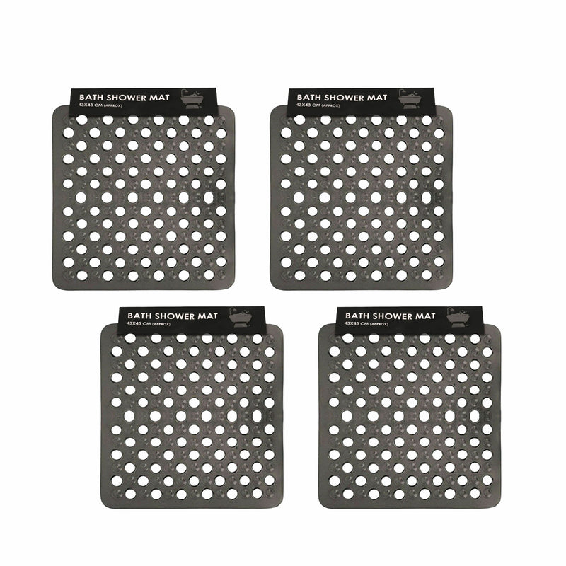 Shower Mat Anti-Slip,Anti-Mould,Machine-Washable Quadrant Bath Mat For Walk In Shower Tray,Bathtub Shower Mats Non-Slip Drain Holes Suction Cups,Latex Resistant Ideal For Kids & Elderly