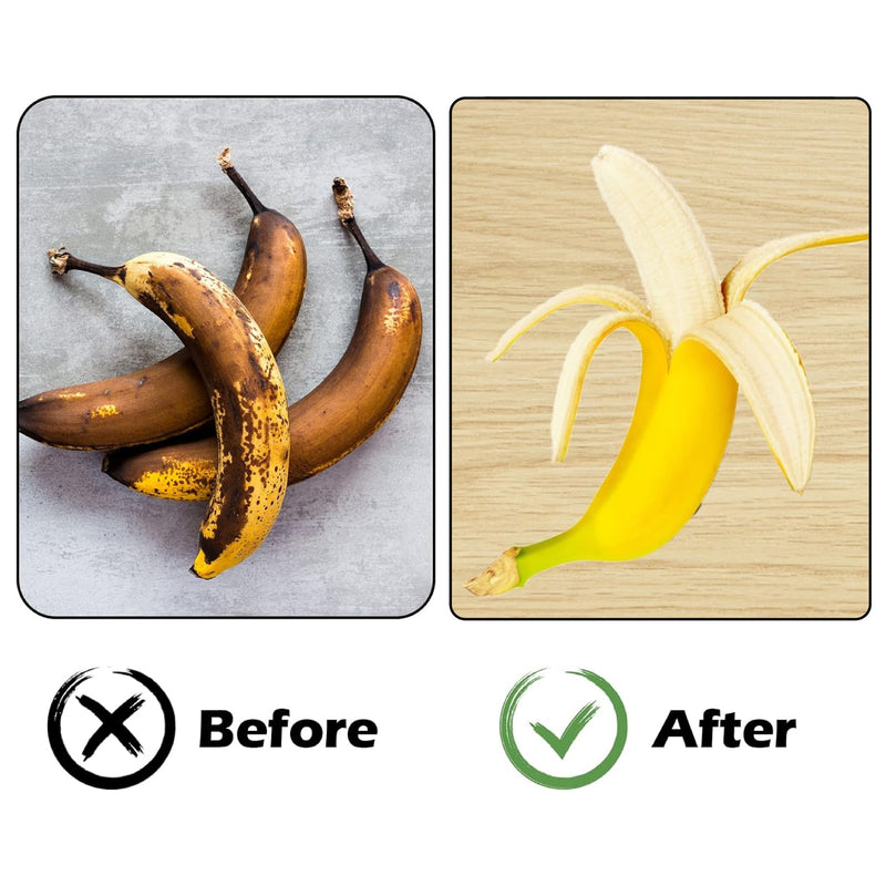 Banana Lunch Box Set of 2, Plastic Banana Holder, 19CM, On-the-Go Food Container for Fruits and Snacks, Long Term Storage, Kids Meal Box