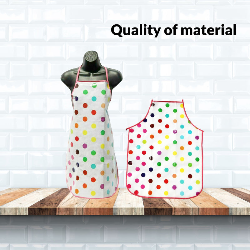 PVC Apron Adjustable Wipeable Waterproof for Dishwashing, Perfect for Kitchen Cooking Butcher Dog Grooming Cleaning Fish BBQ Coffee House L72cmxW52cm