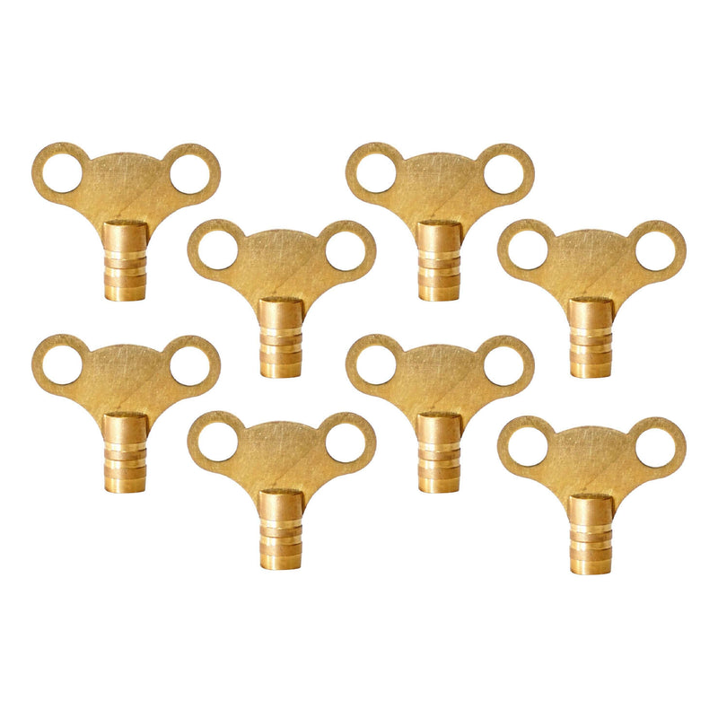 Radiator Bleed Key Easy Grip Radiator Valve Clock Key for Bleeding and Air Vent Solid Brass Universal Heater Bleeding Key for UK Radiators