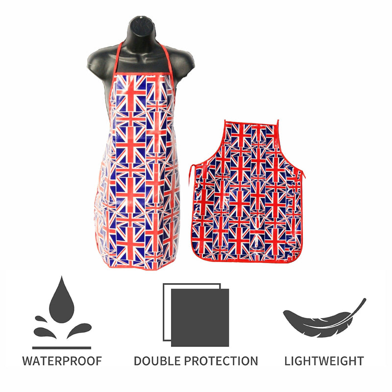 PVC Apron Adjustable Wipeable Waterproof for Dishwashing, Perfect for Kitchen Cooking Butcher Dog Grooming Cleaning Fish BBQ Coffee House L72cmxW52cm