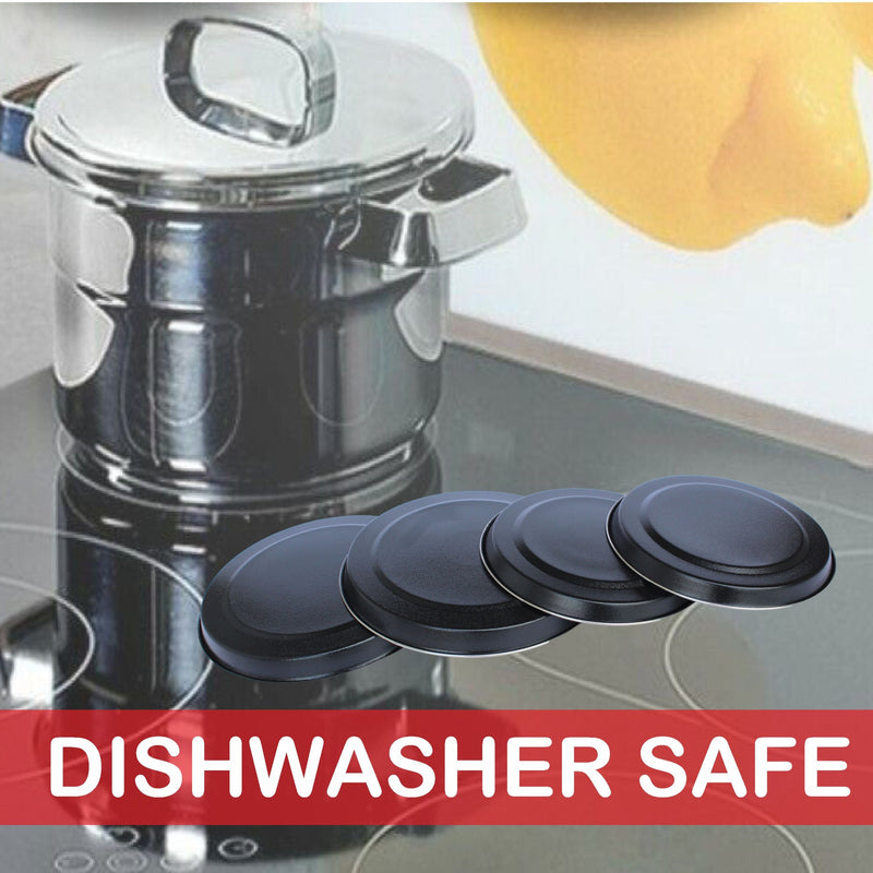 4 Pcs Hob Cover Set Stove Plate Cooker Top Burner Protector Silver Kit Home Kitchen Tools & Accessories Restaurants CANTEENS Safety Worktop Savers