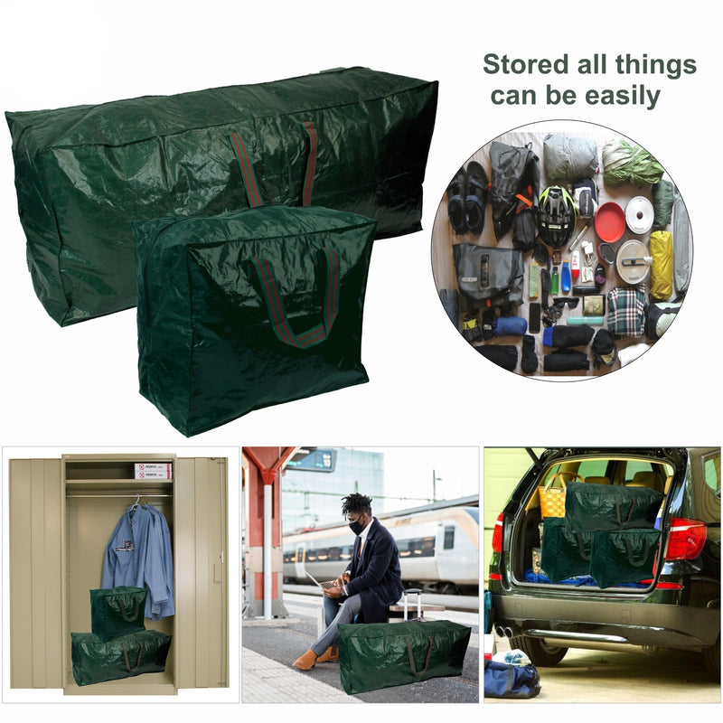 Christmas tree storage bag 3pc Xmas Storage Bags Heavy Duty Tearproof Bags with Zip Carry Handles Waterproof Christmas Storage Decorations Bag Tree Christmas Accessories
