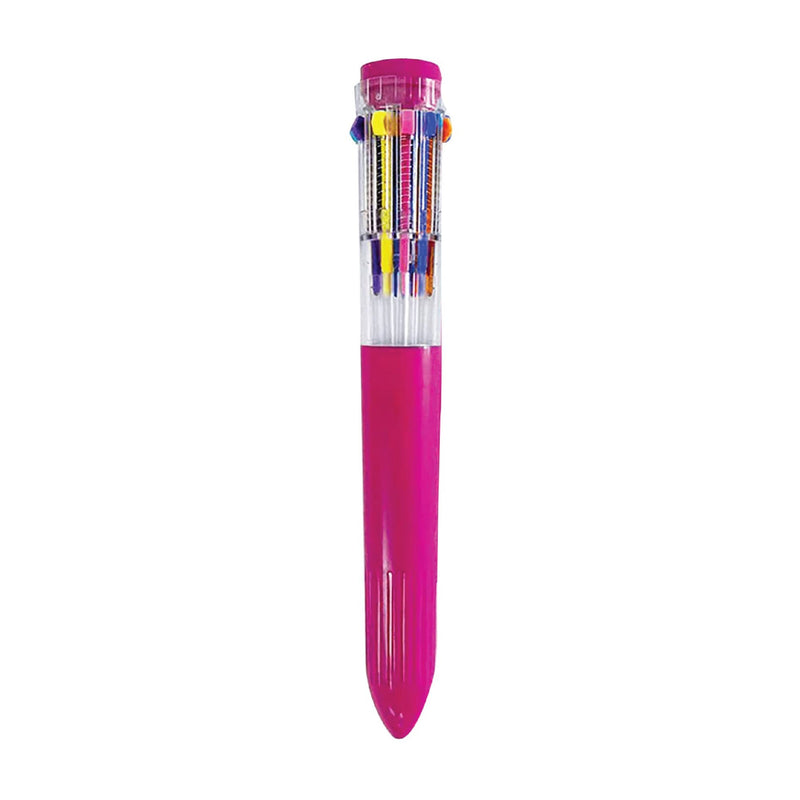 Multi Coloured Ballpoint Pen sets, 10-in-1 Retractable Multicolour Pens, Multicolour Pens Ballpoint Pen ideal for School Office Supplies Students Children