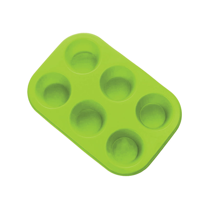 Silicone Muffin Tray, Non-Stick 6 Cup Silicone Muffins Pan, Reusable Food Grade Silicone Baking Tray for Making Egg Muffin, Cupcake, Quiches, Frittatas, Yorkshire Pudding