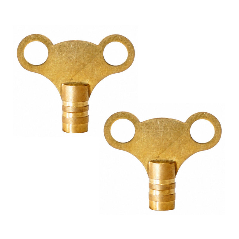 Radiator Bleed Key Easy Grip Radiator Valve Clock Key for Bleeding and Air Vent Solid Brass Universal Heater Bleeding Key for UK Radiators